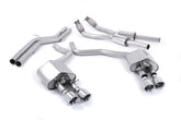 Milltek Audi S7 SPORTBACK 4.0 TFSI QUATTRO S TRONIC (2012 to 2018) Non-resonated (louder) with Polished tips. Some 2016 and later models have an updated valve location on one rear silencer meaning the wiring loom needs extending to accommodate.